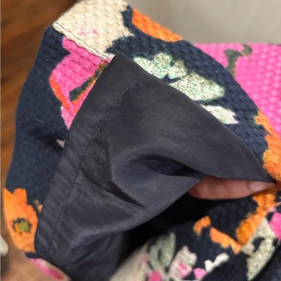 j crew portfolio petunia print in elenore floral navy Shift Dress Sz 10 Rn77388 - Picture 8 of 10